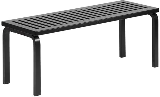 artek 153 Bench Size A L112.5 cm Black Lacquered Birch