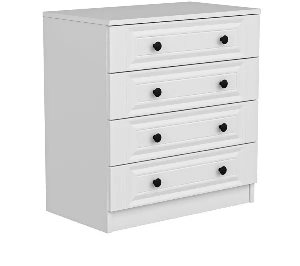 FUNZI LIVING 4927 chest of drawers, with 4 drawers - white melamine
