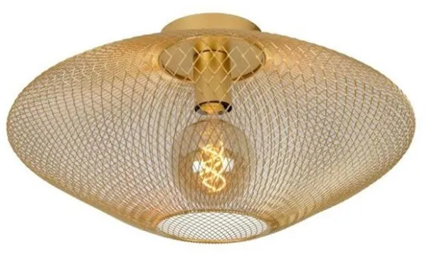 Lucide Mesh Ceiling Lamp Ø45 Matte Gold/Brass