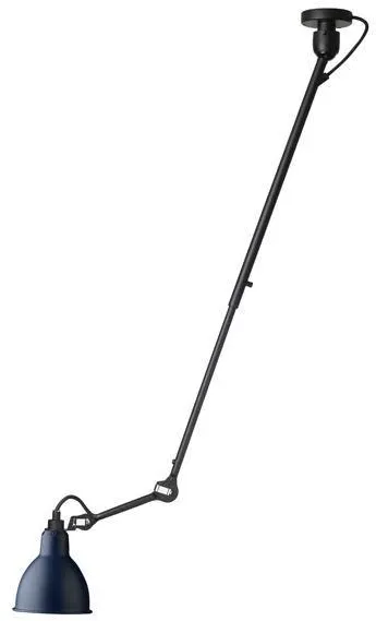 Lampe Gras N302 Ceiling Lamp Matte Black & Matte Blue