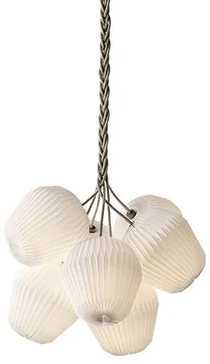 Le Klint THE BOUQUET Medium Chandelier with 7 paper shades