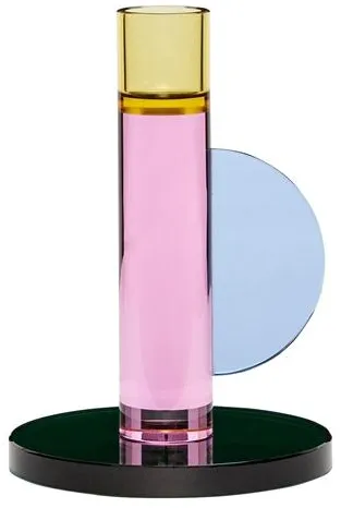 Hübsch Astro Candle Holder Pink