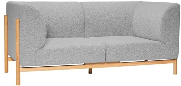 Hübsch Moment Sofa 2 Seater Small Grey/Natural