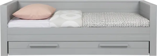 Dennis, Sofa bed, grey, H73x101x219 cm, pine wood