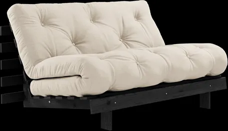 Karup Design Roots Sofa Bed With Roots Mattress 140x200 Beige/Black Lacquered