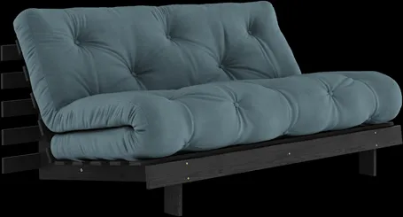 Karup Design Roots Sofa Bed With Roots Mattress 160x200 Petroleum/Black Lacquered