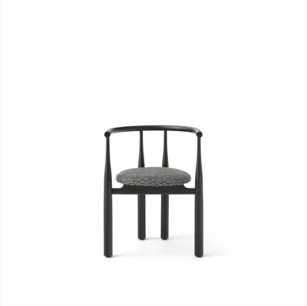New Works Bukowski Dining Chair Black & Pure Lin 080